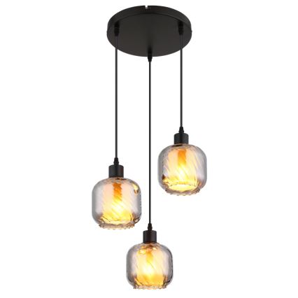 Globo - Lestenec na vrvici 3xE27/25W/230V