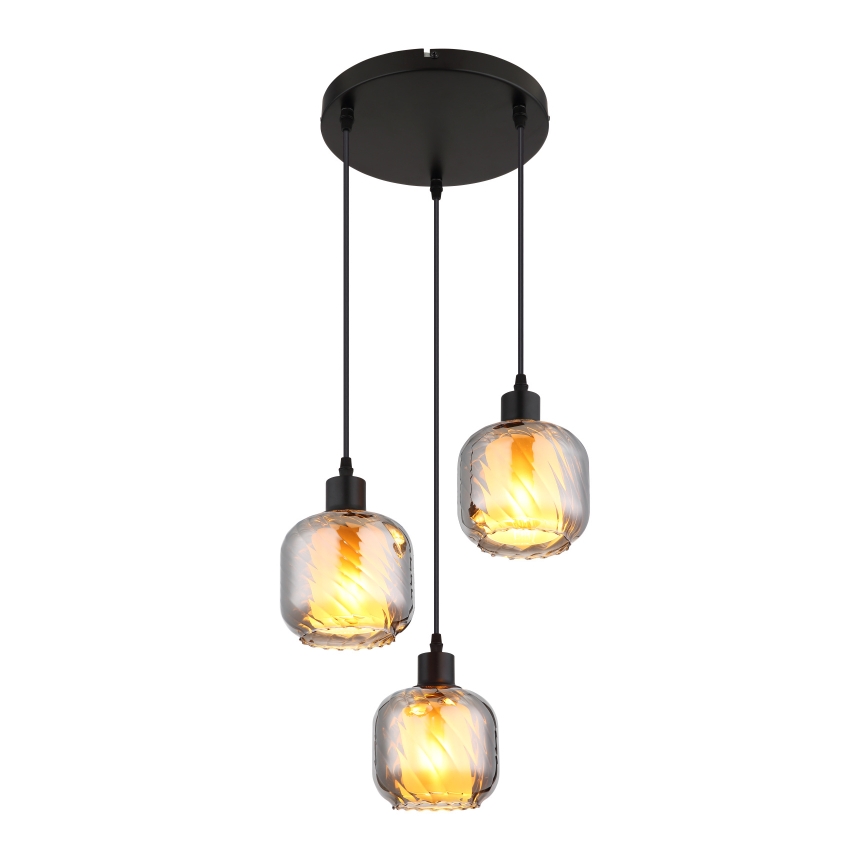 Globo - Lestenec na vrvici 3xE27/25W/230V