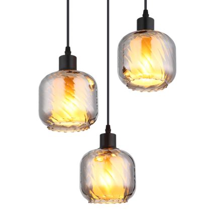 Globo - Lestenec na vrvici 3xE27/25W/230V