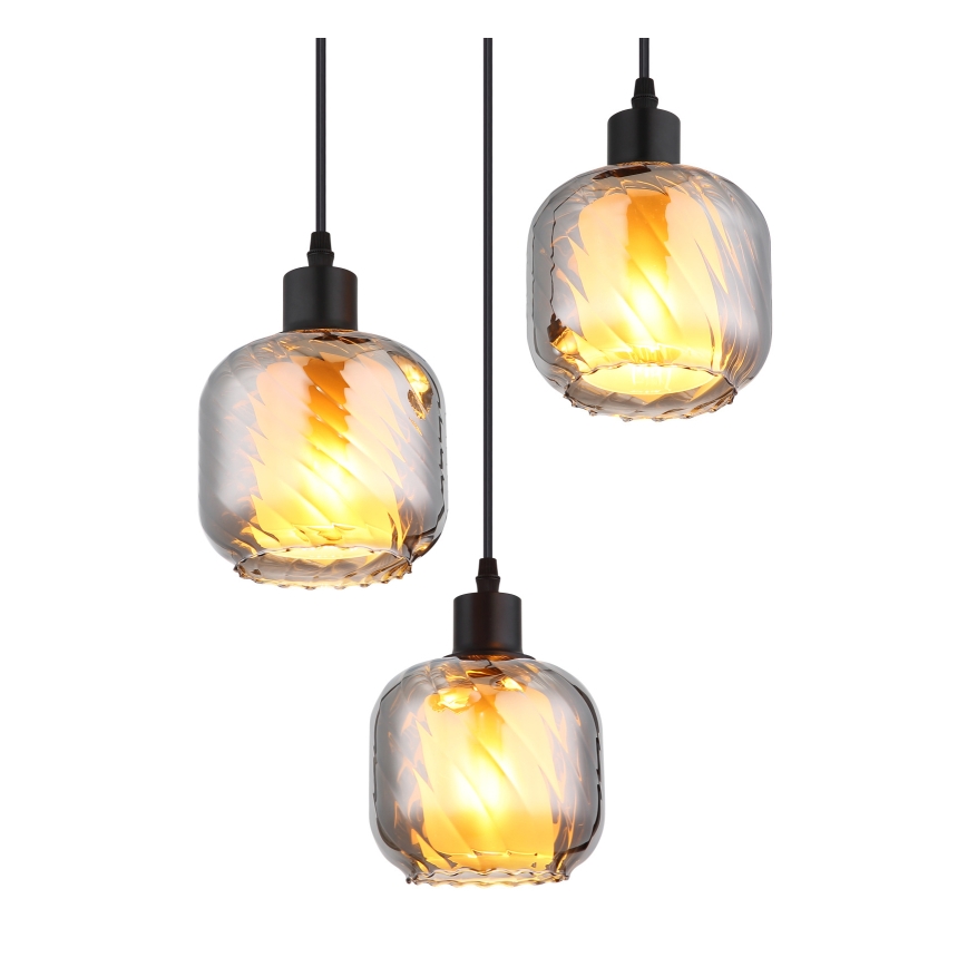 Globo - Lestenec na vrvici 3xE27/25W/230V