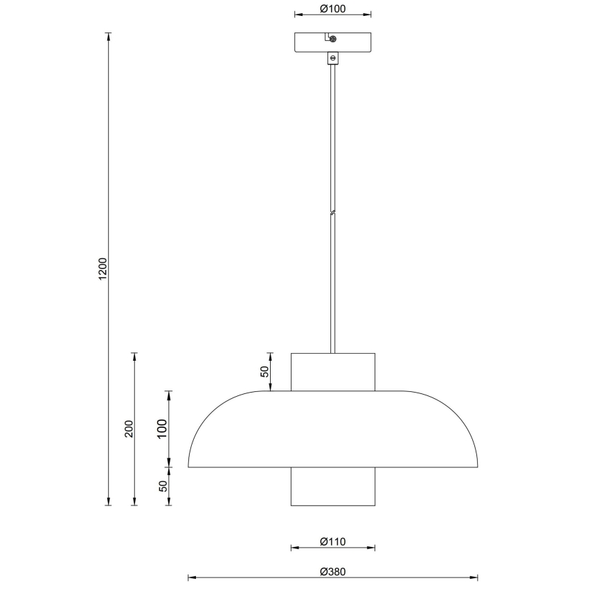 Globo - Lestenec na kabelu 1xE27/60W/230V