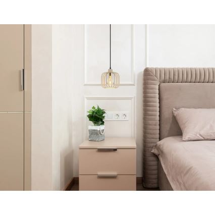 Globo - Viseči lestenec na kabelu 1xE27/40W/230V, premer 18 cm