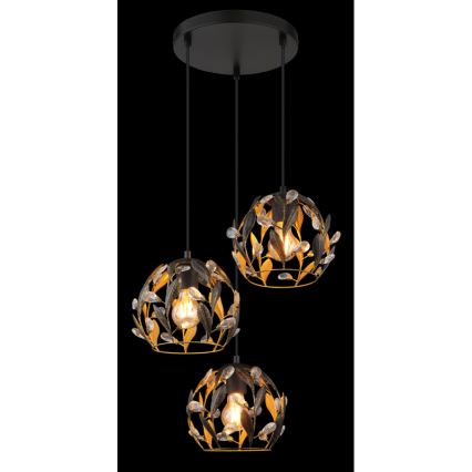 Globo - Lestenec na vrvici 3xE27/40W/230V pr. 41 cm