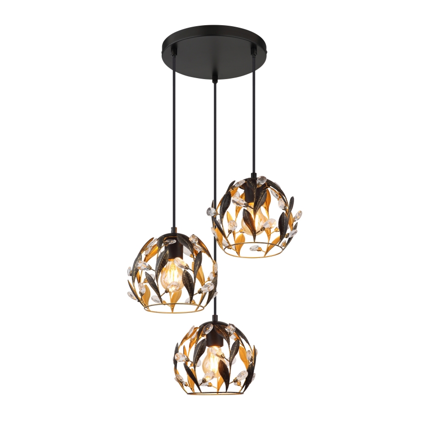 Globo - Lestenec na vrvici 3xE27/40W/230V pr. 41 cm