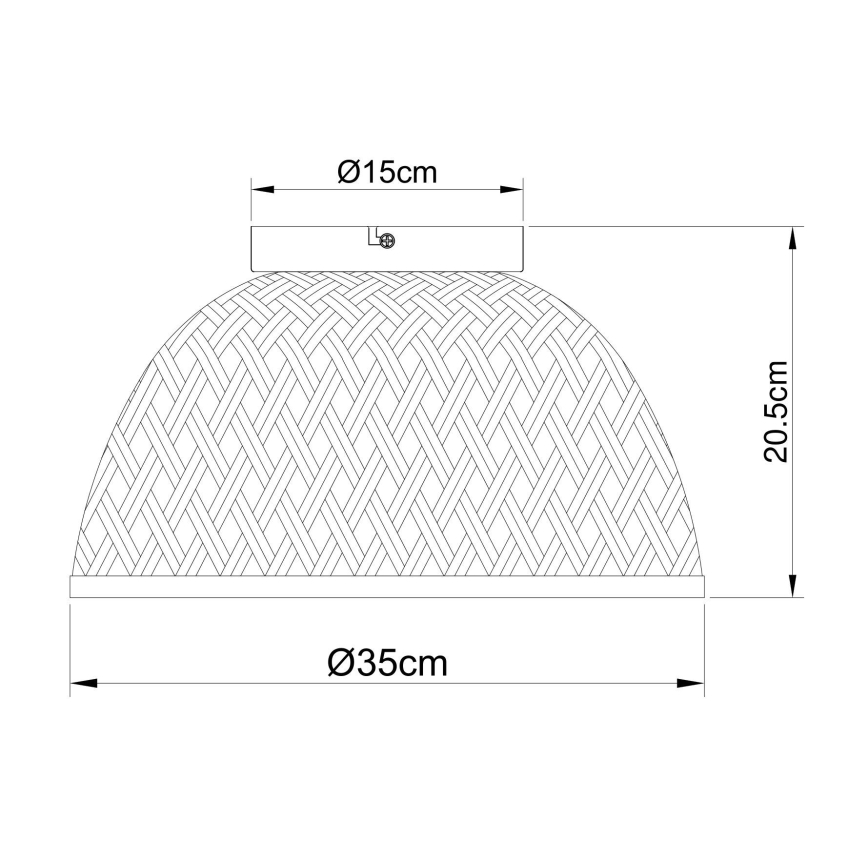 Globo - Lestenec 1xE27/15W/230V bambus