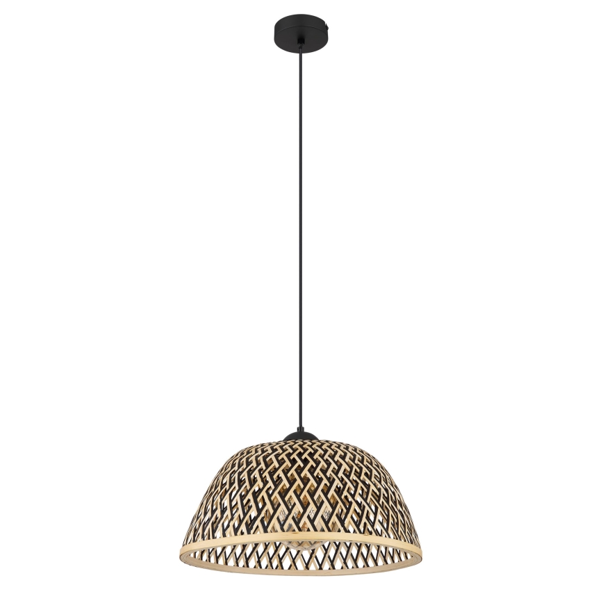 Globo - Lestenec na vrvici 1xE27/15W/230V bambus