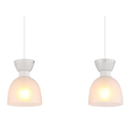 Globo - Lestenec na vrvici 3xE14/40W/230V bela