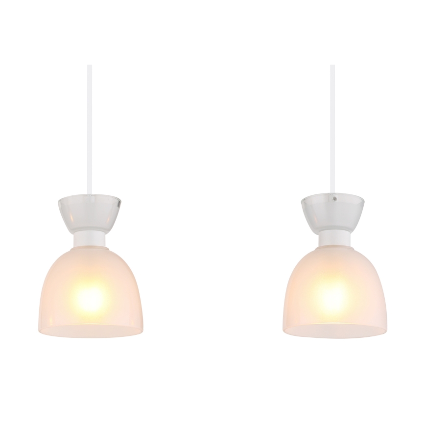 Globo - Lestenec na vrvici 3xE14/40W/230V bela