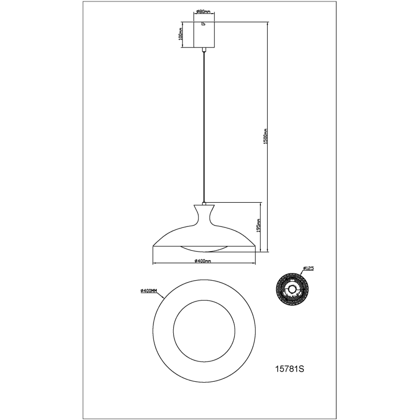 Globo - LED viseči lestenec na kablu LED/18W/230V 3000/4000/6000K