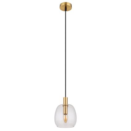 Globo - Lestenec na vrvici 1xE14/40W/230V pr. 16 cm medenina