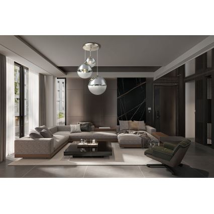 Globo - Lestenec na vrvici 3xE27/40W/230V pr. 51 cm