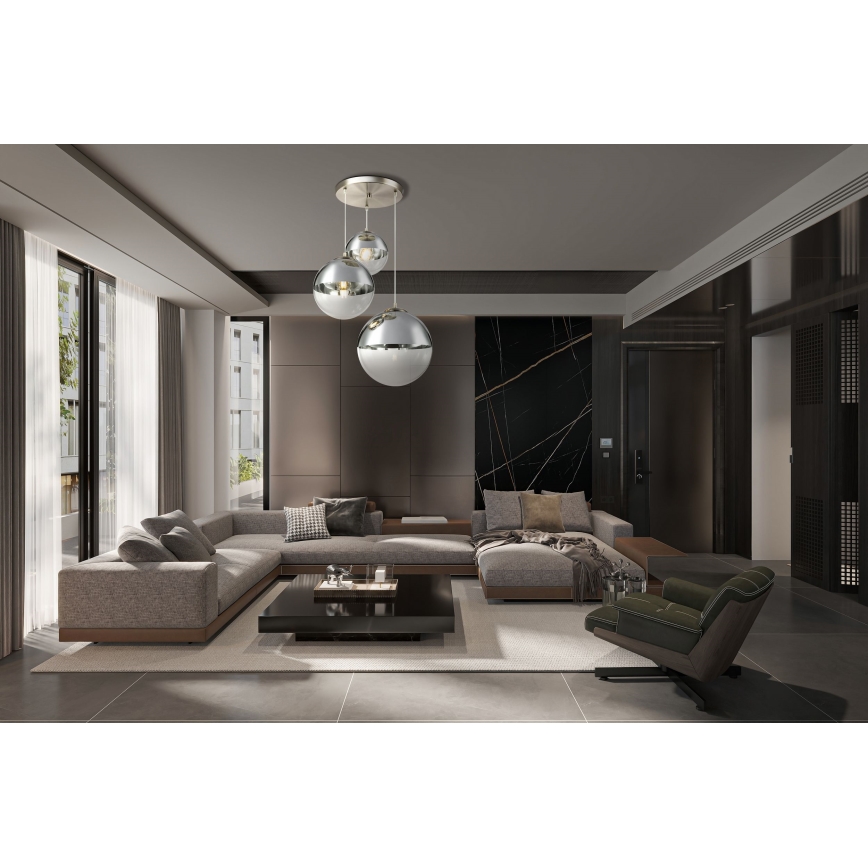 Globo - Lestenec na vrvici 3xE27/40W/230V pr. 51 cm