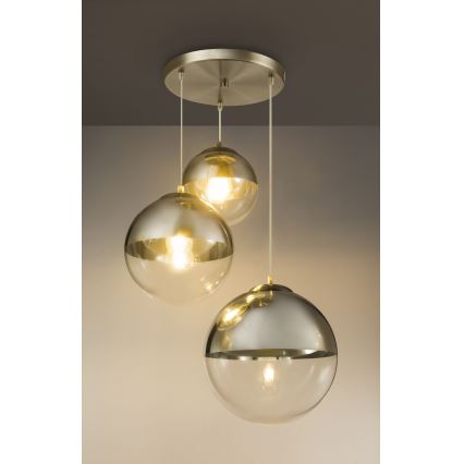 Globo - Lestenec na vrvici 3xE27/40W/230V pr. 51 cm