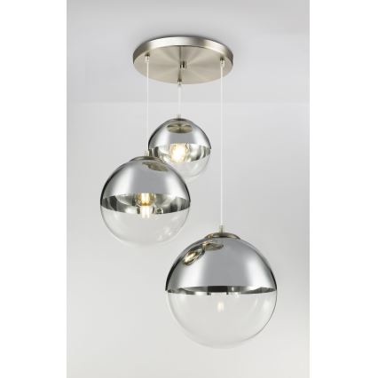 Globo - Lestenec na vrvici 3xE27/40W/230V pr. 51 cm