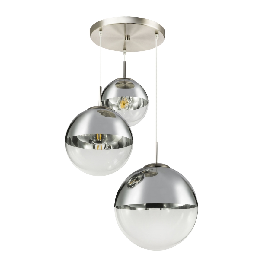 Globo - Lestenec na vrvici 3xE27/40W/230V pr. 51 cm