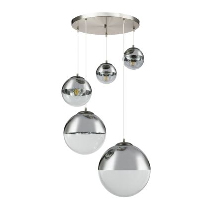 Globo - Lestenec na vrvici 5xE27/60W/230V pr. 65 cm