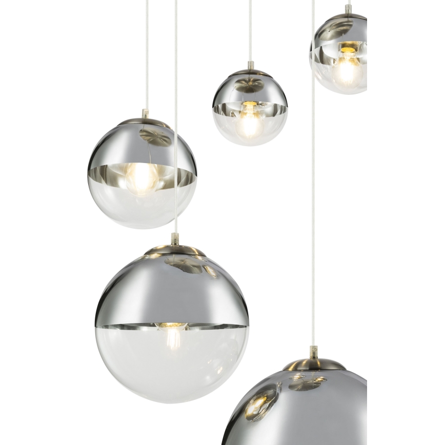 Globo - Lestenec na vrvici 5xE27/60W/230V pr. 65 cm