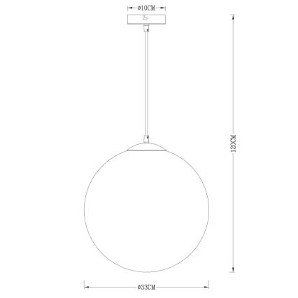 Globo - Lestenec na vrvici 1xE27/40W/230V