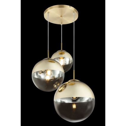 Globo - Lestenec na vrvici 3xE27/40W/230V pr. 51 cm