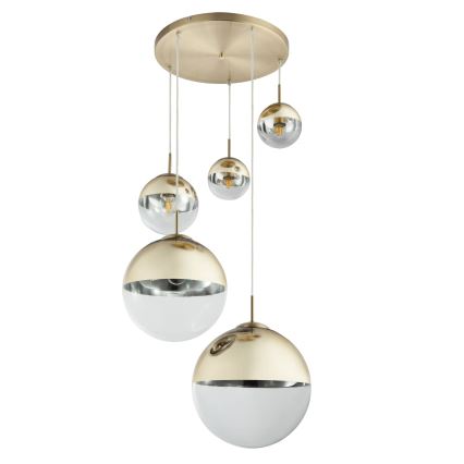 Globo - Lestenec na vrvici 5xE27/40W/230V pr. 65 cm