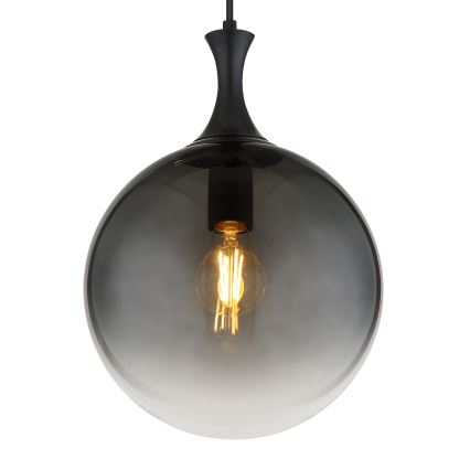 Globo - Lestenec na vrvici 1xE27/10W/230V pr. 25 cm črna
