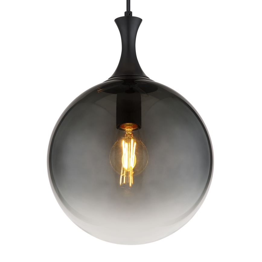 Globo - Lestenec na vrvici 1xE27/10W/230V pr. 25 cm črna