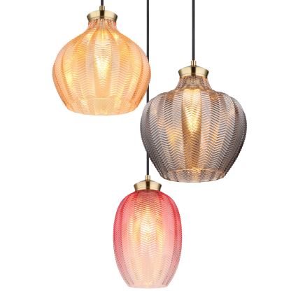 Globo - Viseči lestenec na kablu 3xE27/60W/230V, premer 45 cm