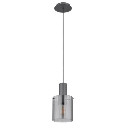 Globo - Lestenec na vrvici 1xE27/40W/230V pr. 18 cm siva