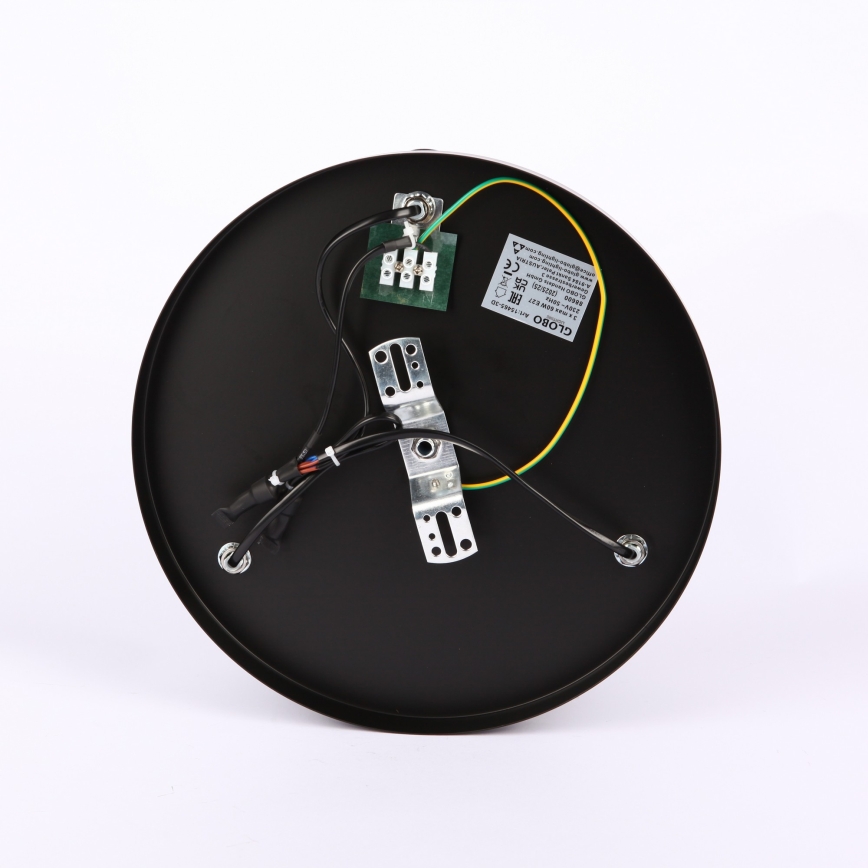 Globo - Nadgradni lestenec 3xE27/40W/230V pr. 40,5 cm črna