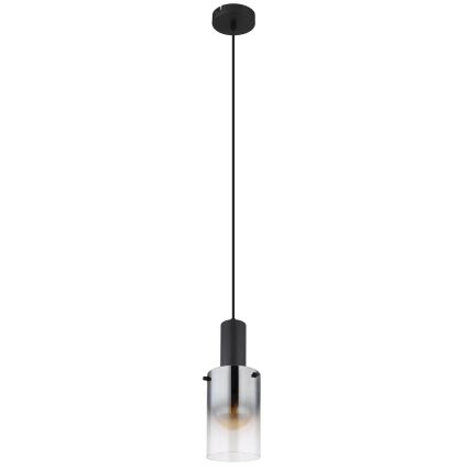 Globo - Lestenec na vrvici 1xE27/40W/230V pr. 12,5 cm črna