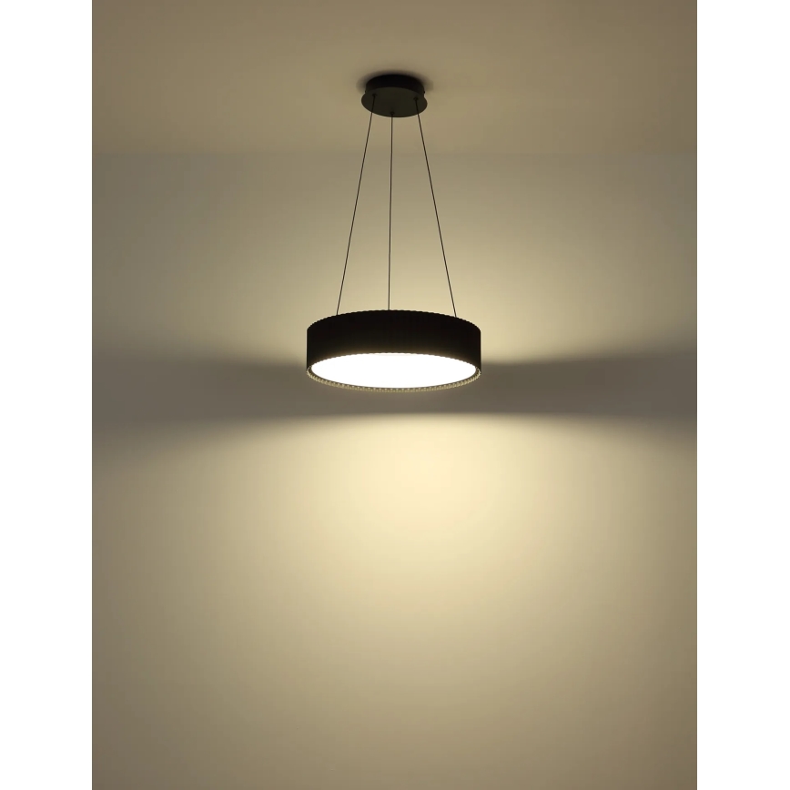 Globo - LED lestenec na kablu LED/45W/230V 2700/4000/6000K, premer 46 cm, črna