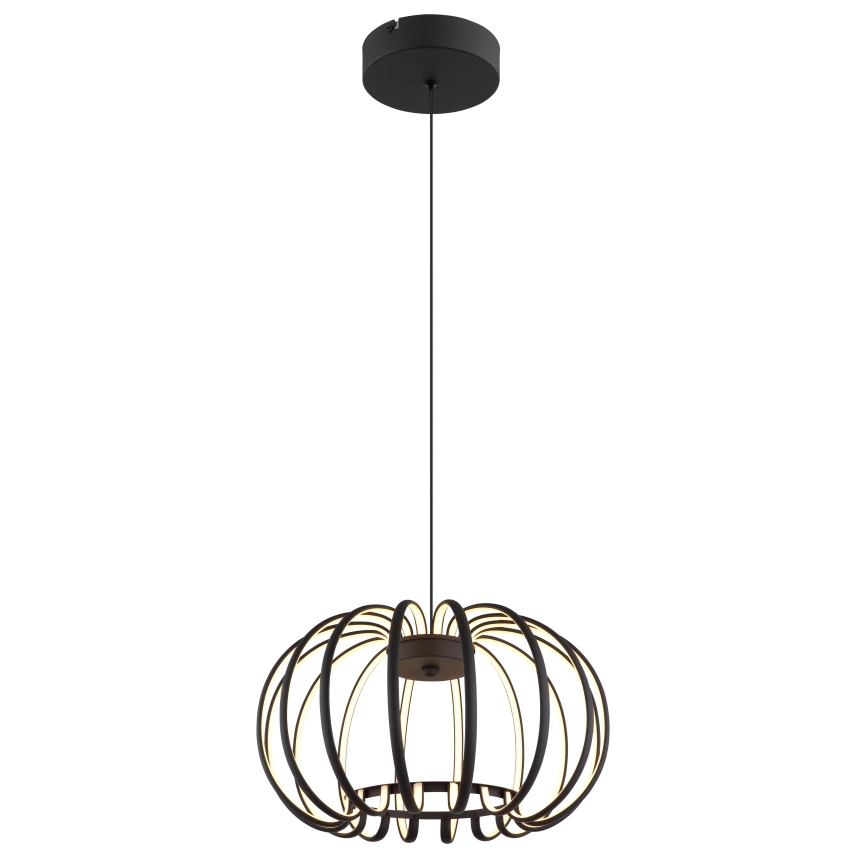 Globo - LED lestenec na lanku z možnostjo zatemnitve LED/40W/230V 3000K črna