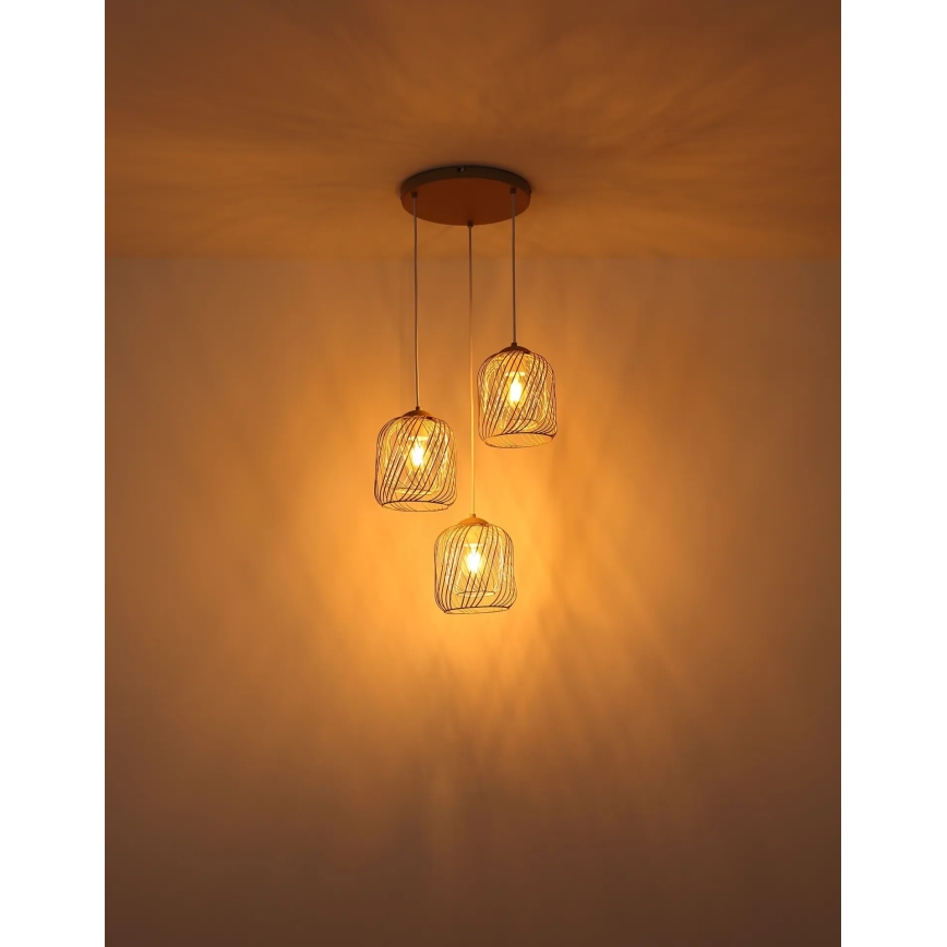 Globo - Lestenec na tankem kablu 3xE27/40W/230V