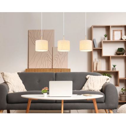 Globo - Viseči lestenec na vrvici 3xE27/40W/230V