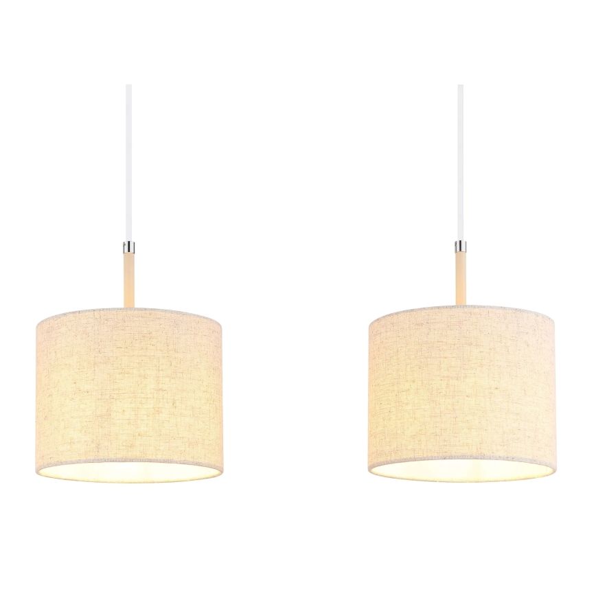 Globo - Viseči lestenec na vrvici 3xE27/40W/230V