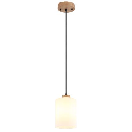 Globo - Lestenec na kablu 1xE27/60W/230V hrast/bela