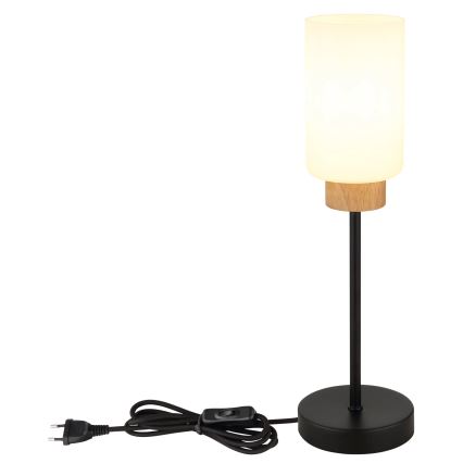 Globo - Namizna svetilka 1xE27/60W/230V črna/bela