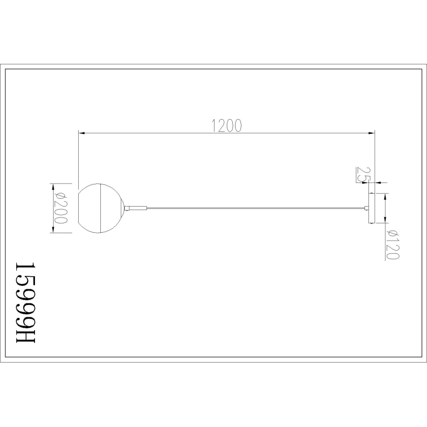 Globo - Viseči lestenec na kablu 1xE27/60W/230V, premer 20 cm