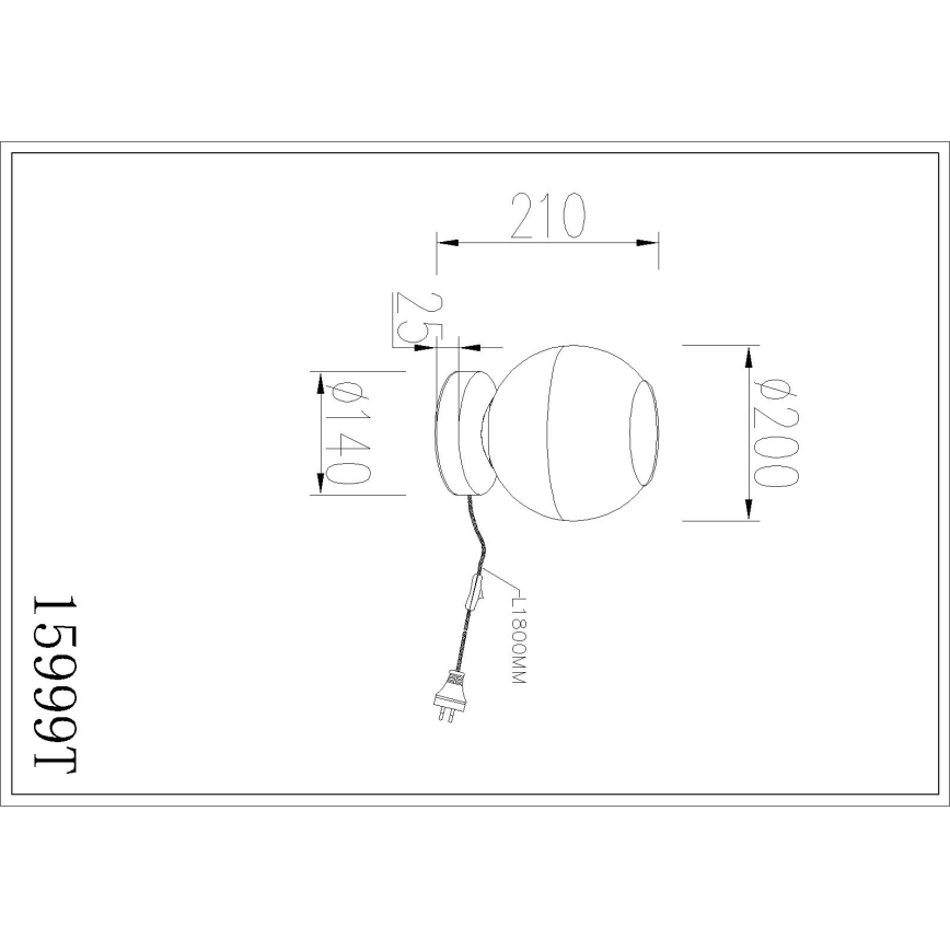 Globo - Namizna svetilka 1xE27/60W/230V