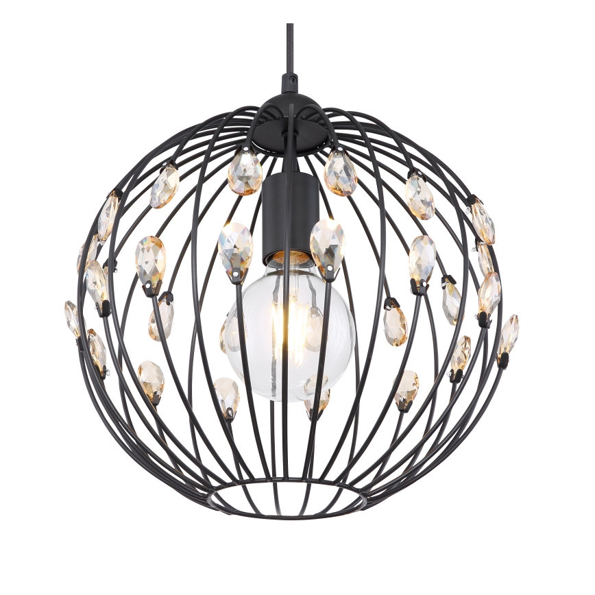 Globo - Viseča svetilka na vrvici 1x E27/60W/230V, Ø 30 cm