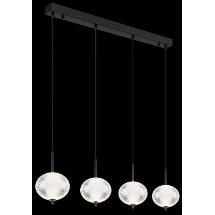 Globo - LED Lestenec na vrvici 4xLED/5,75W/230V 3000/4500/6500K