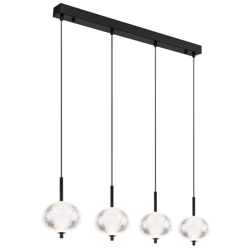 Globo - LED Lestenec na vrvici 4xLED/5,75W/230V 3000/4500/6500K