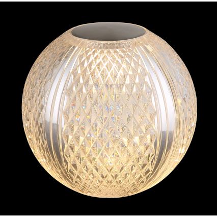 Globo - LED Zatemnitvena namizna svetilka na dotik LED/2W/5V 1200 mAh USB prozorna