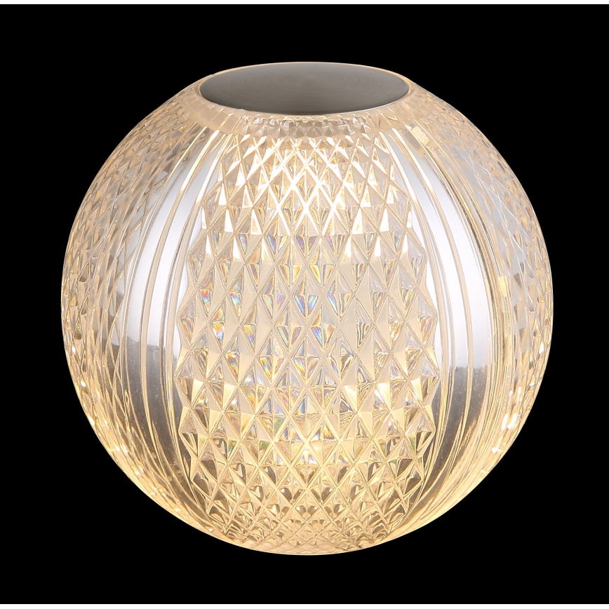 Globo - LED Zatemnitvena namizna svetilka na dotik LED/2W/5V 1200 mAh USB prozorna