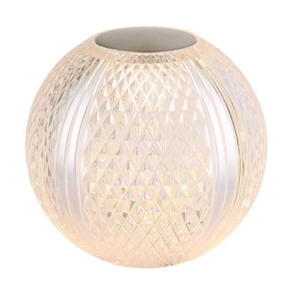 Globo - LED Zatemnitvena namizna svetilka na dotik LED/2W/5V 1200 mAh USB prozorna