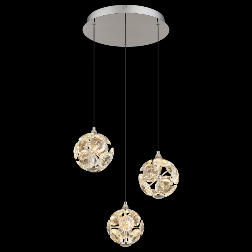 Globo - LED lestenec na jekleni vrvici LED/24W/230V