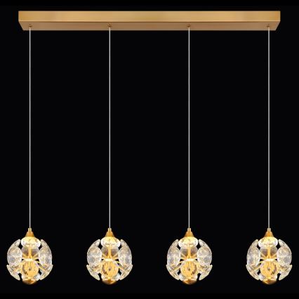 Globo - LED lestenec na žici LED/32W/230V 3000K v zlati barvi