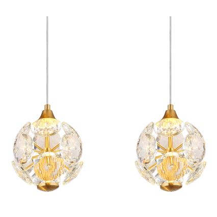 Globo - LED lestenec na žici LED/32W/230V 3000K v zlati barvi