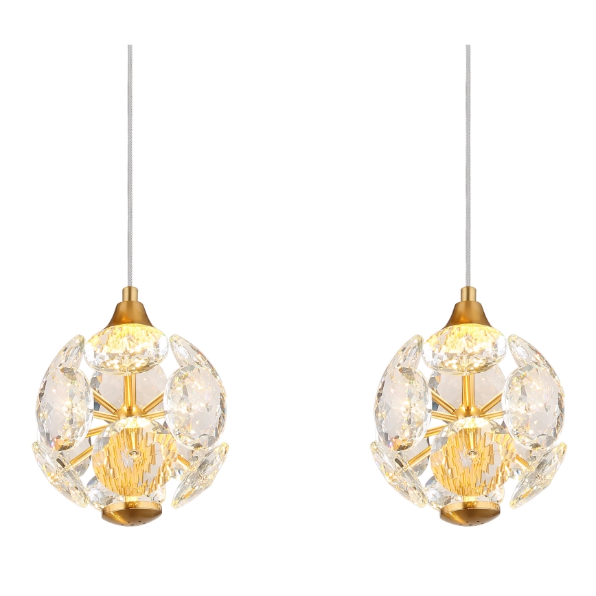 Globo - LED lestenec na žici LED/32W/230V 3000K v zlati barvi