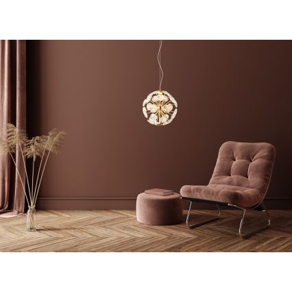 Globo - LED viseči lestenec na kablu LED/12W/230V 3000K zlata
